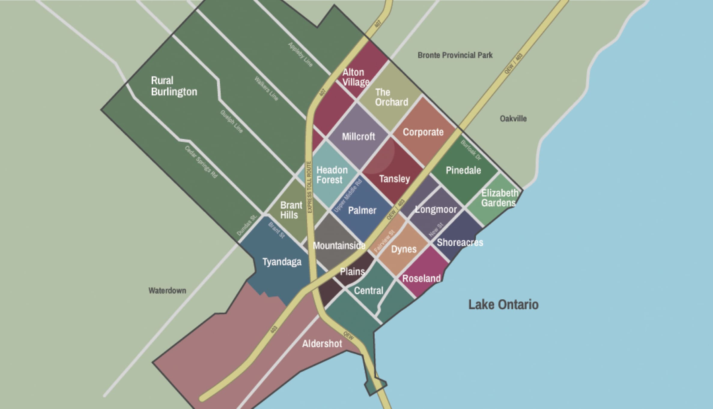 Map of Burlington